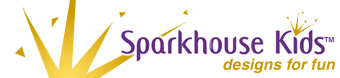 Sparkhouse Kids logo, designs for fun